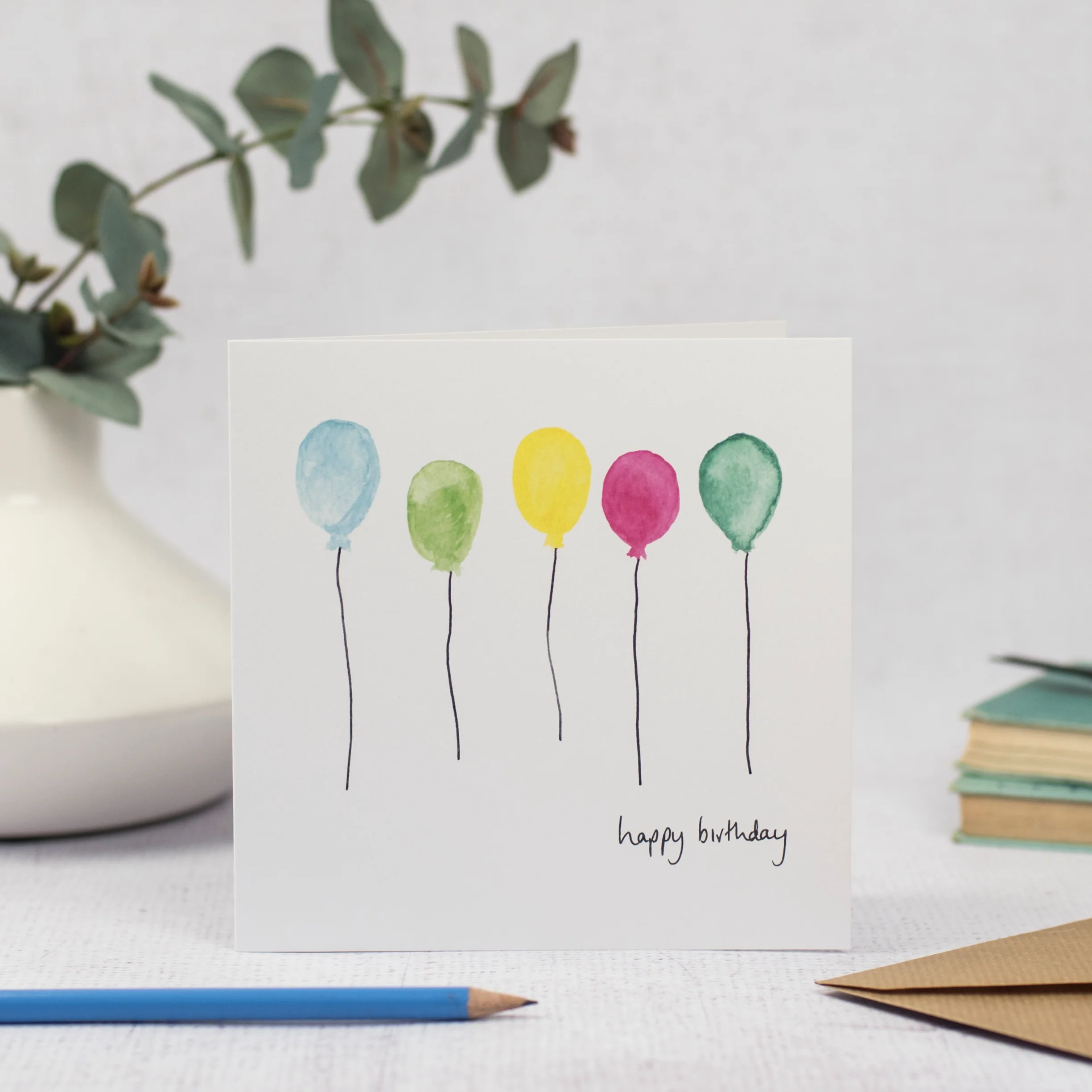 Birthday Balloons Card